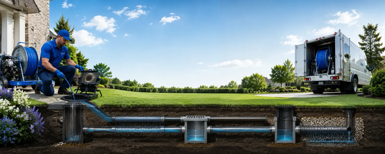 Outdoor drain cleaning information for Castile, NY